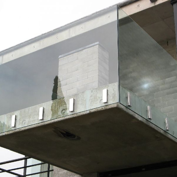 Residential Balcony Spigot Glass Railing Use Side mounting
