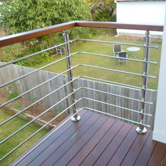 Residence Balcony Outdoor Stainless Steel Solid Rod Railing